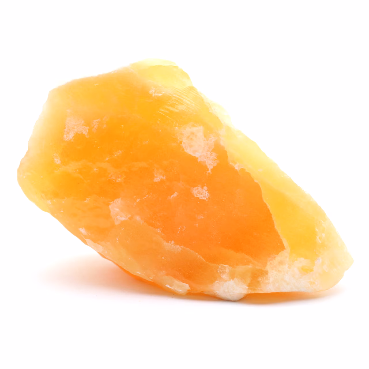 Orangefarbenes calcitgestein