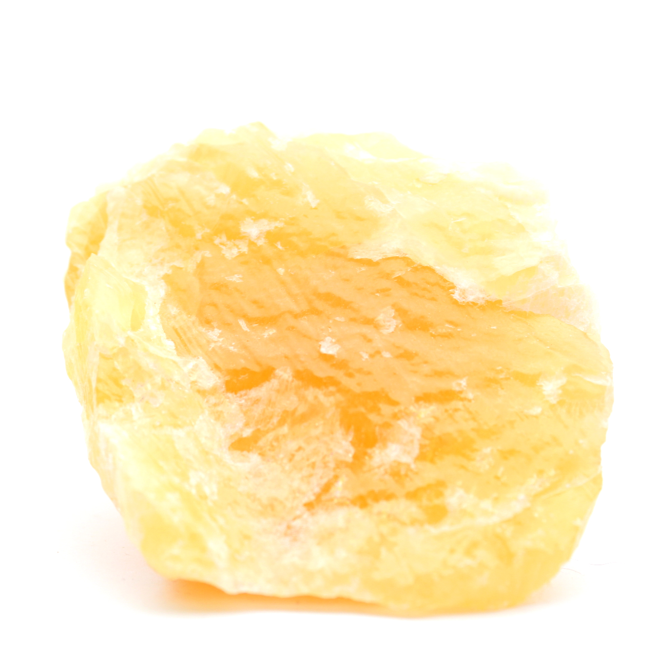 Orangefarbenes calcitgestein