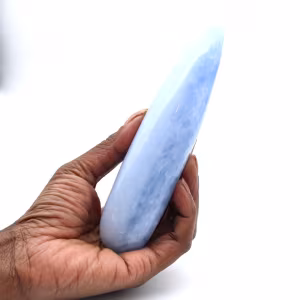 Blauer calcitstab