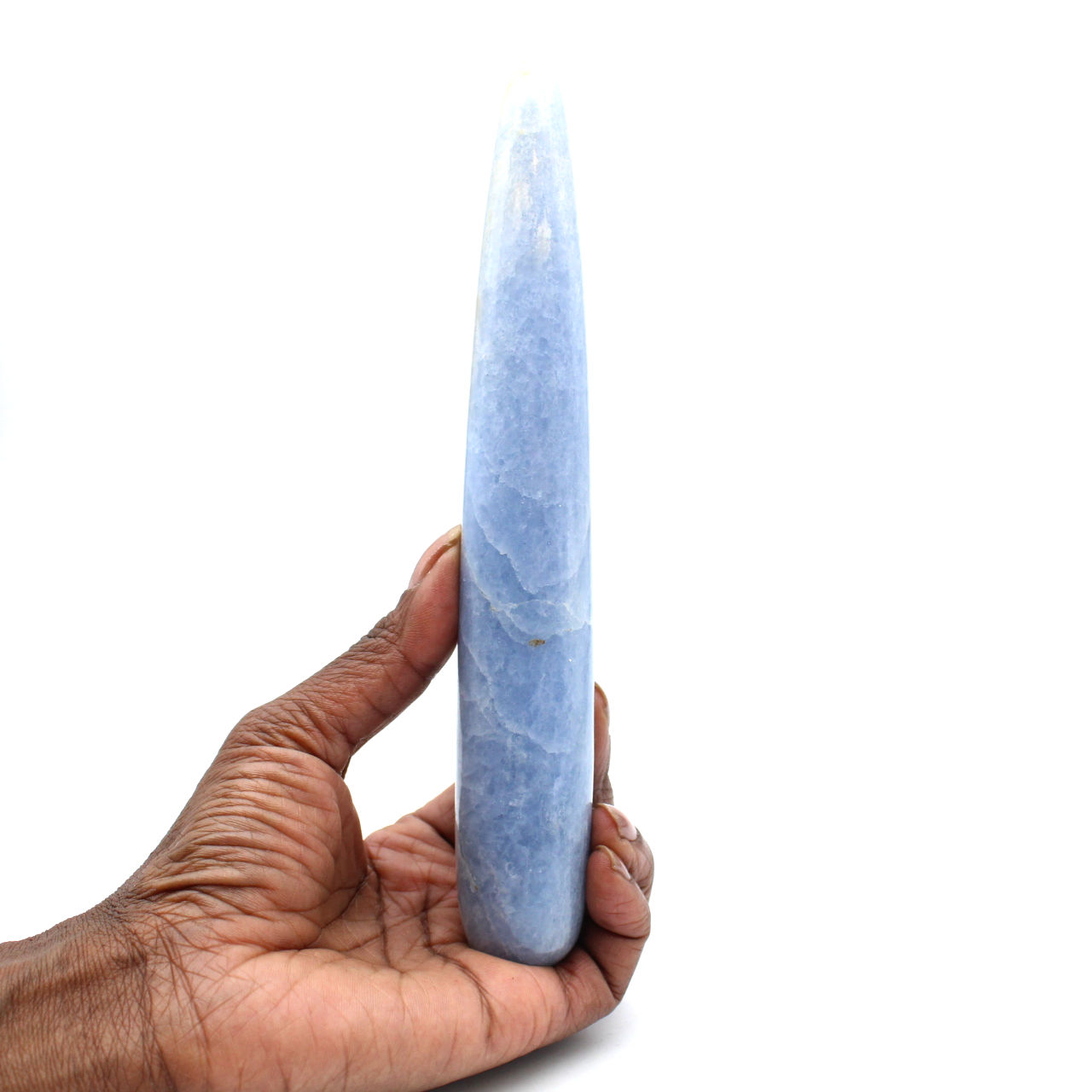 Blauer calcitstab