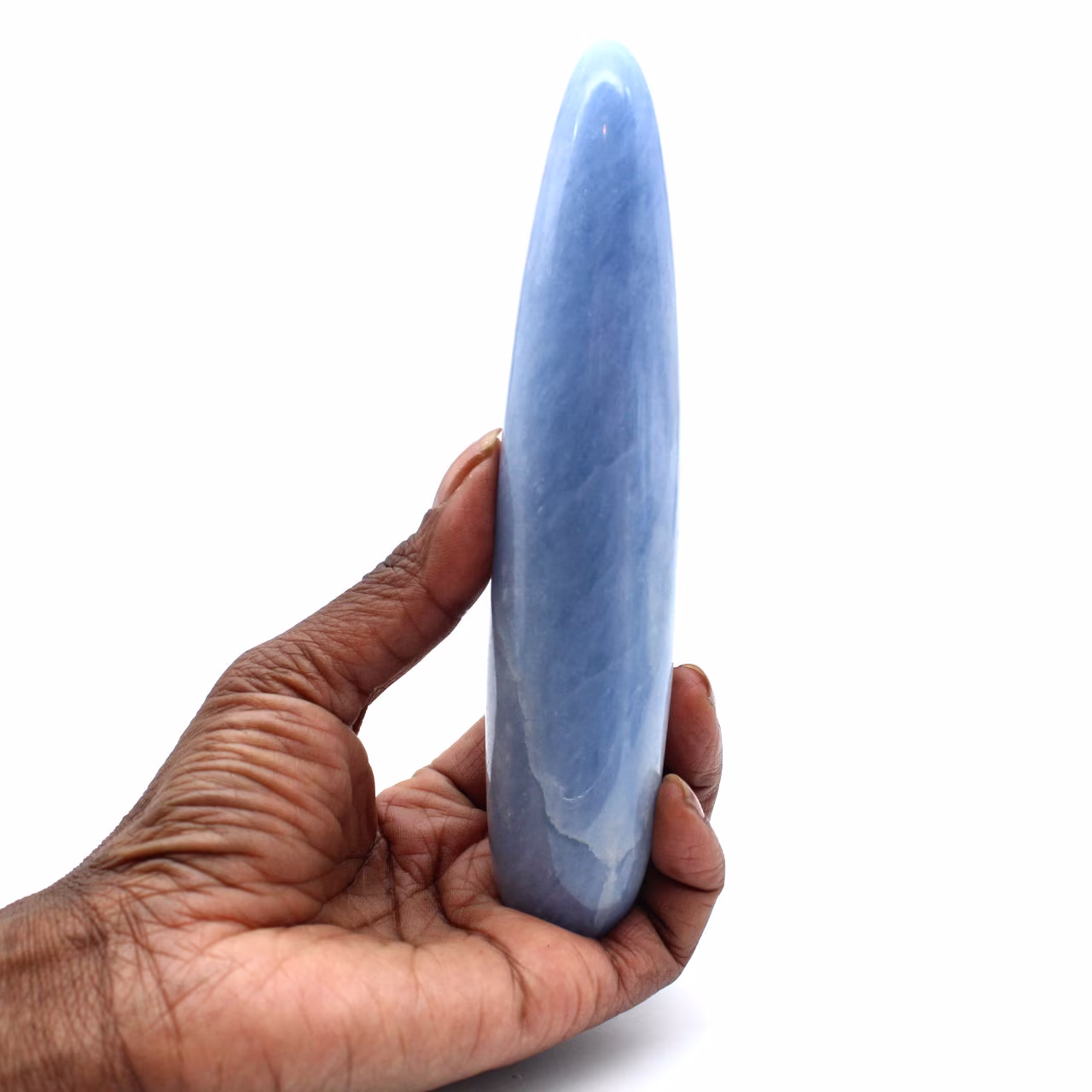 Blauer calcit-stick