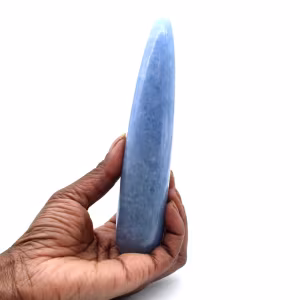 Blauer calcit-massagestab