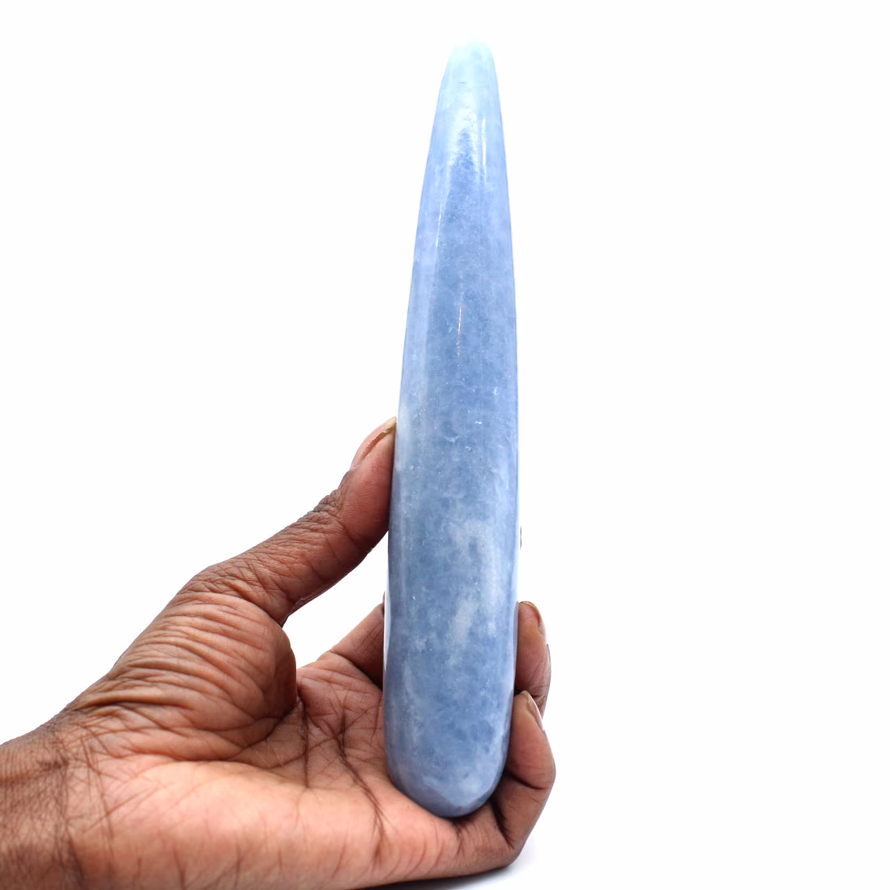 Blauer calcitstab