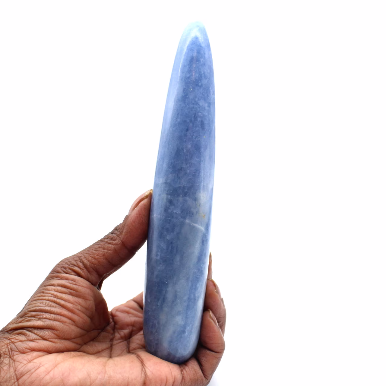 Blauer calcitstab