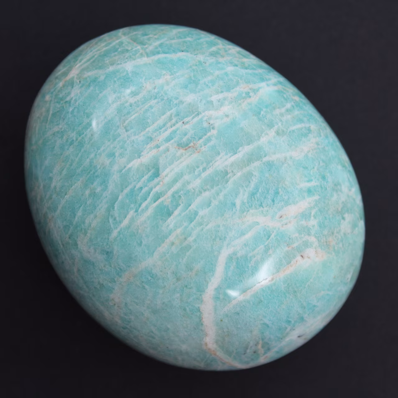 Amazonit-Kiesel