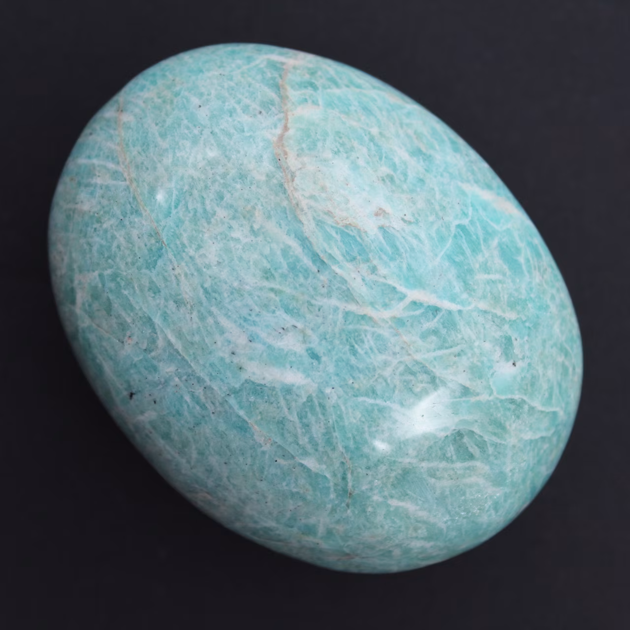 Amazonit-Kiesel