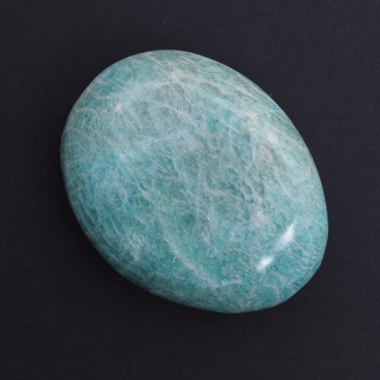 Amazonit-Kiesel