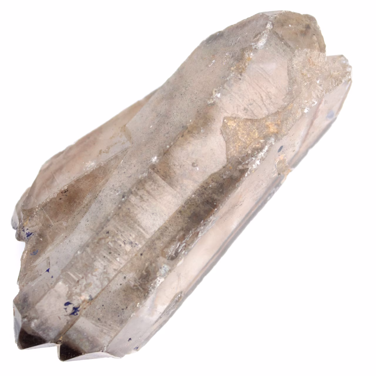 Bi-terminierter Rauchquarz