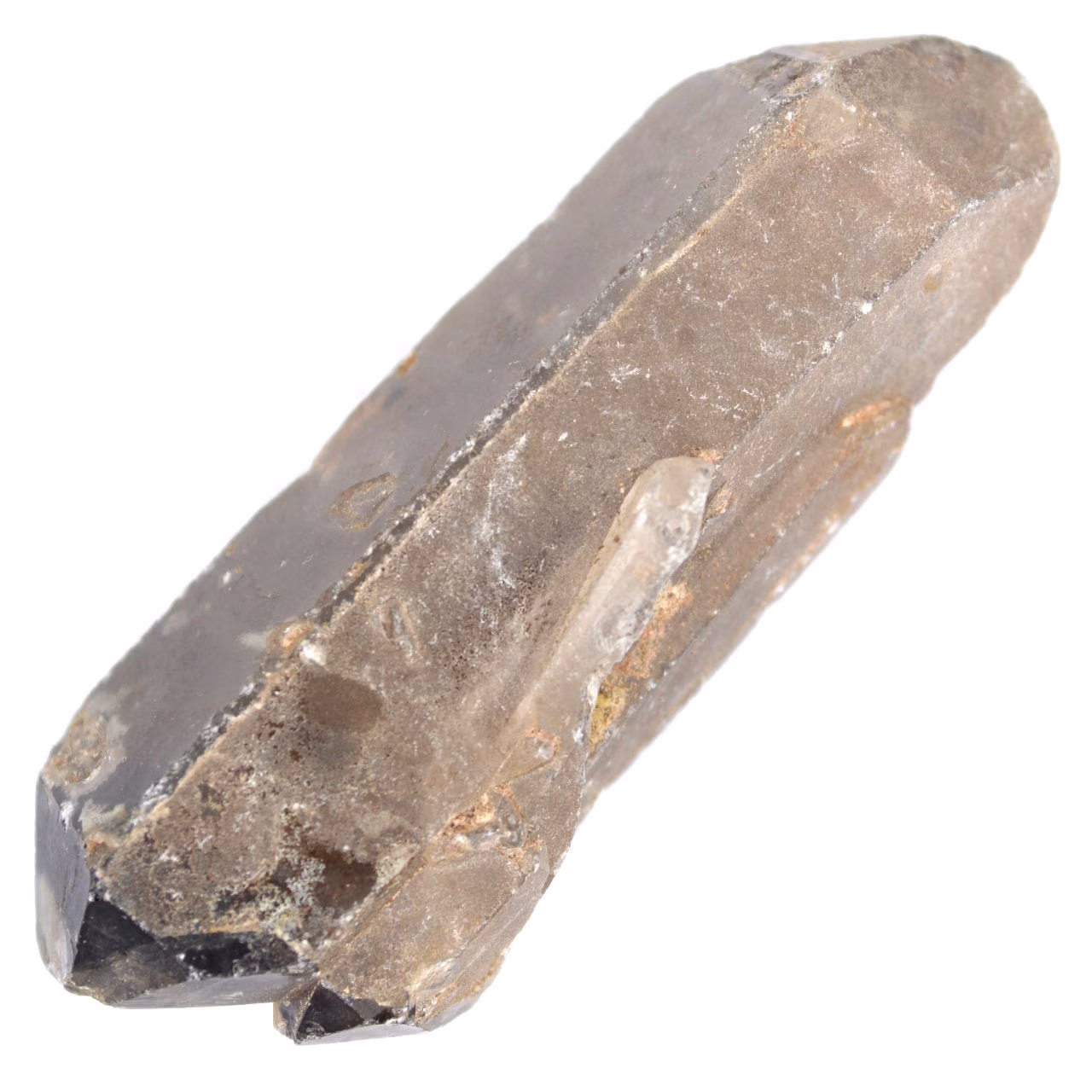 Bi-terminierter Rauchquarz