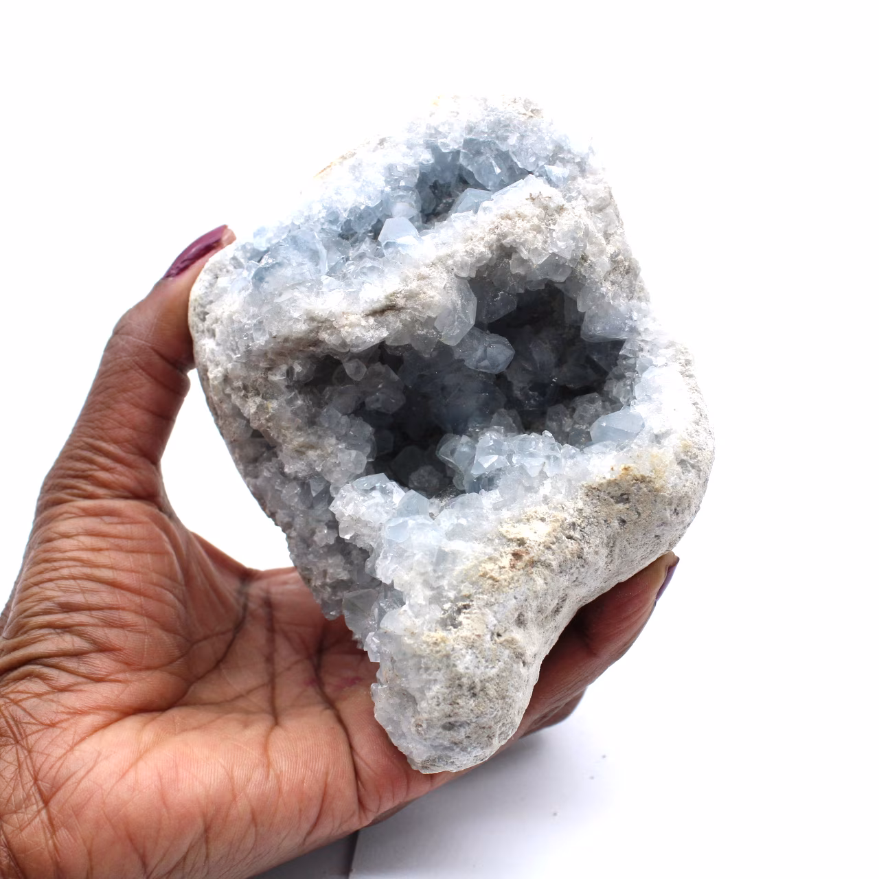 Kristallisierte Coelestin-Geode
