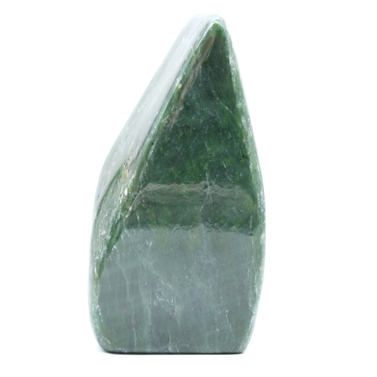 Polierter jade-nephrit-stein