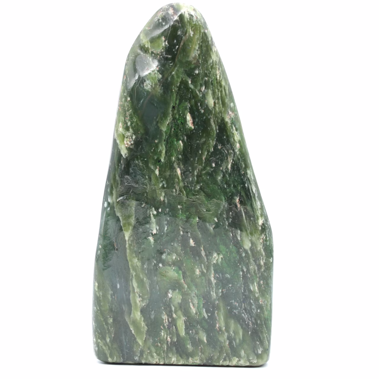 Polierter nephrit-jade-stein