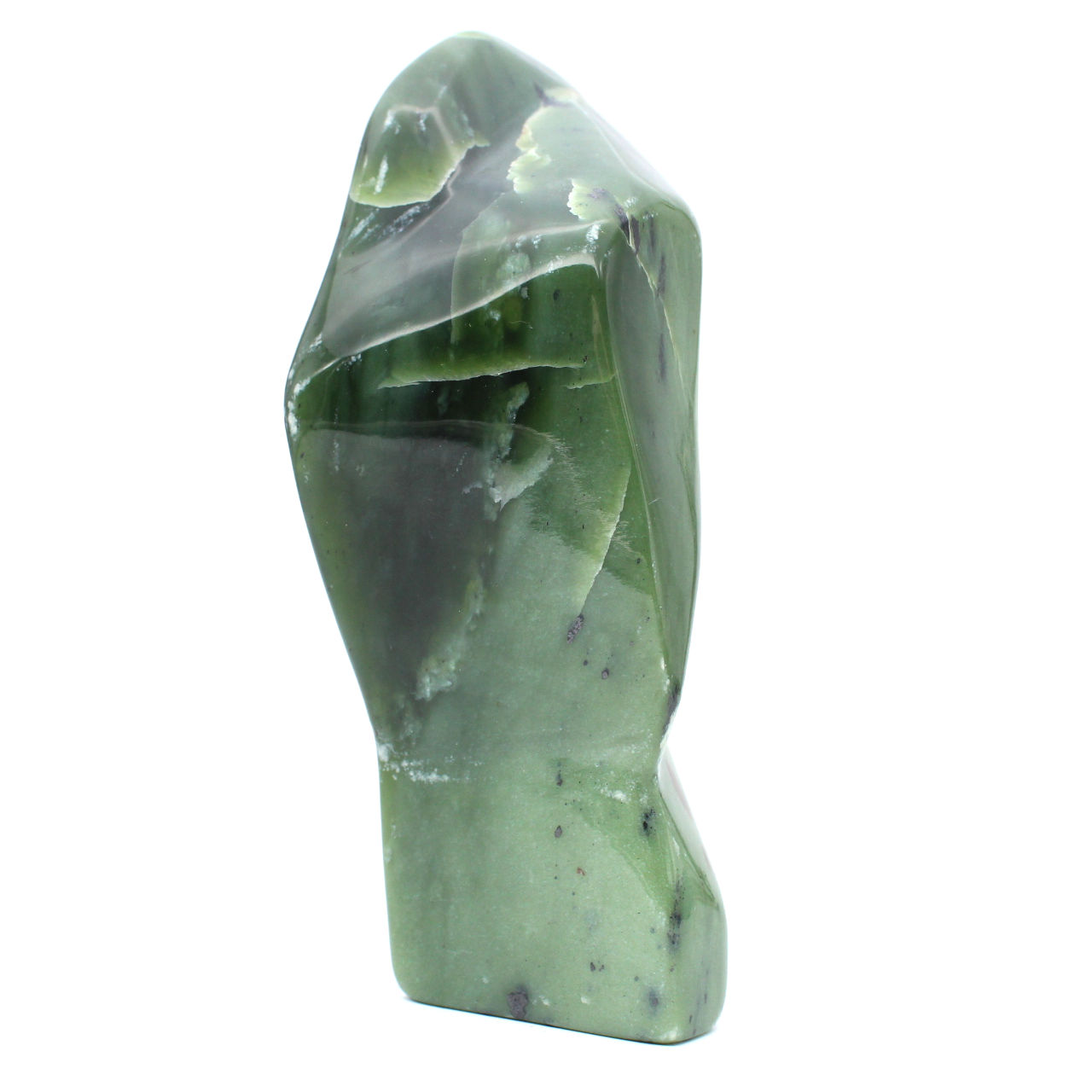 Polierter nephrit-jade-stein