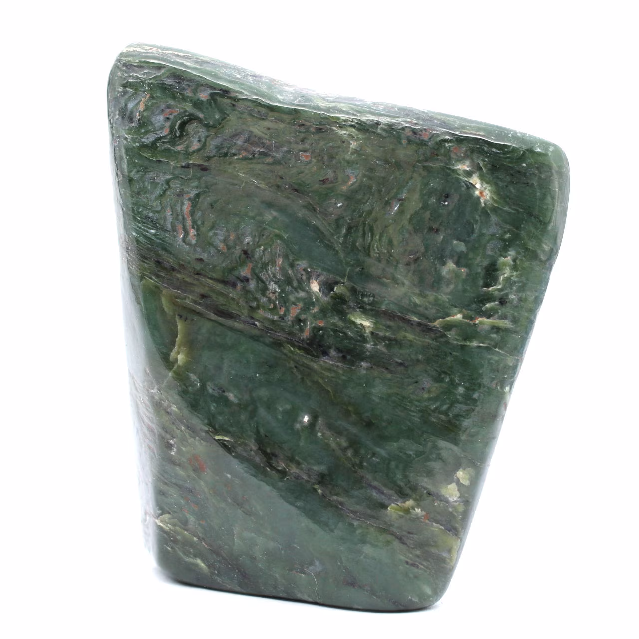 Polierte nephrit-jade