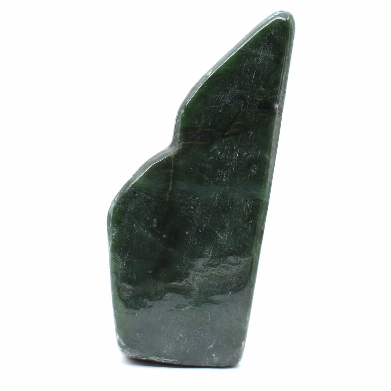Polierter nephrit-jade-stein