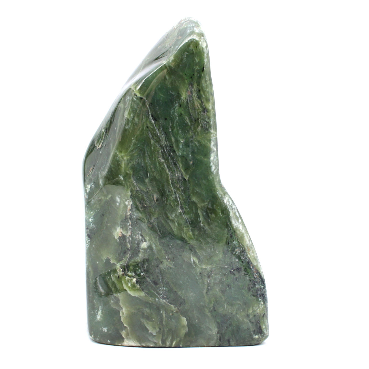 Nephrit-jade polierter stein
