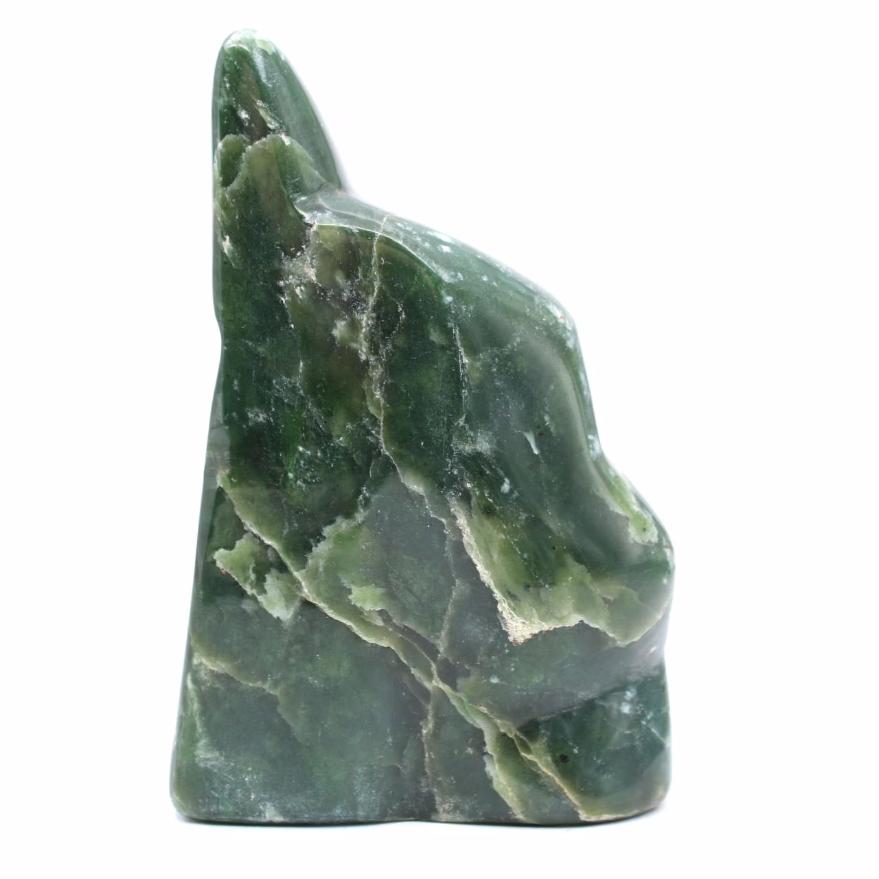 Nephrit-jade-gestein poliert