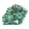 Rohe grüne fluoritkristalle auf gangart - 0
