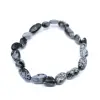 Schnee-Obsidian-Armband - 0