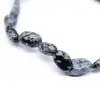 Schnee-Obsidian-Armband - 1