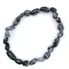 Schnee-Obsidian-Armband - 2