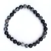 Schnee-Obsidian-Armband - 0