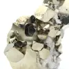 Große Pyritwürfel mit Quarzkristallen - 7