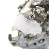 Pyrit auf Ganggestein mit Calcit und Quarz - 6
