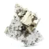 Pyrit auf Ganggestein mit Calcit und Quarz - 1