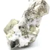 Pyrit auf Ganggestein mit Calcit und Quarz - 4