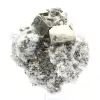 Pyrit auf Ganggestein mit Calcit und Quarz - 1