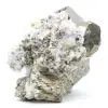 Pyrit auf Ganggestein mit Calcit und Quarz - 1