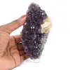 Calcit auf Amethyst - 1