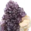 Calcit auf Amethyst - 8