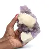 Amethystdruse und Calcit - 0