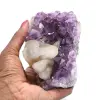 Calcit auf Amethyst - 1