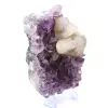 Calcit auf Amethyst - 3