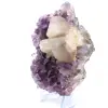 Calcit auf Amethyst - 5