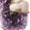 Calcit auf Amethyst - 7