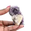 Calcit auf Amethyst - 0