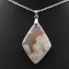 Blumenachat-Diamant-Anhänger - 1