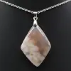 Blumenachat-Diamant-Anhänger - 2