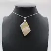 Blumenachat-Diamant-Anhänger - 0