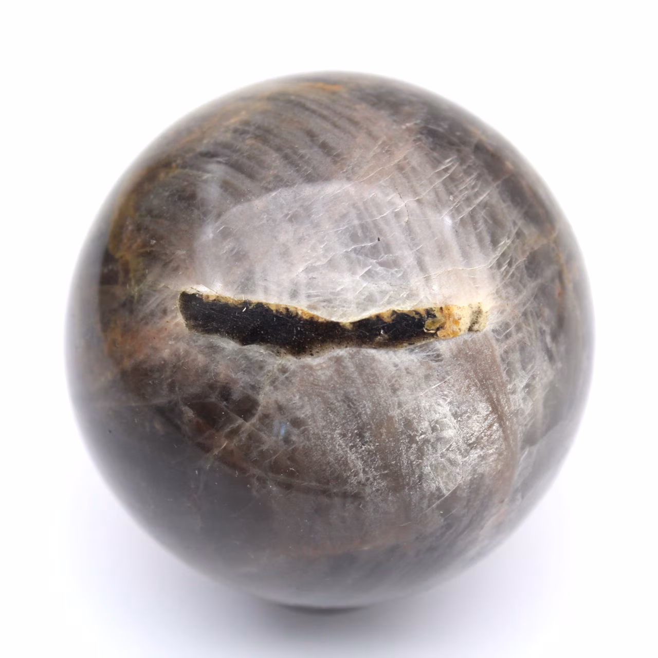 Schwarze Mikroklinkugel
