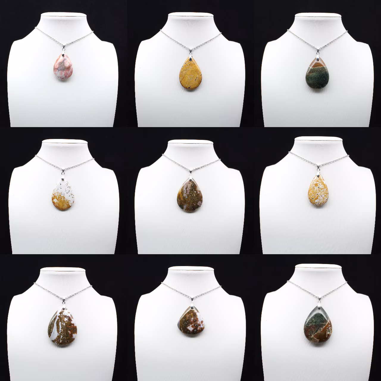Imperial Jasper Tropfen Anhänger