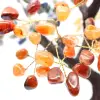 Mineralienbaum mit Amethystsockel und Blättern aus verschiedenen Mineralien - 12