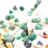 Mineralienbaum mit Amethystsockel und Blättern aus verschiedenen Mineralien - 15