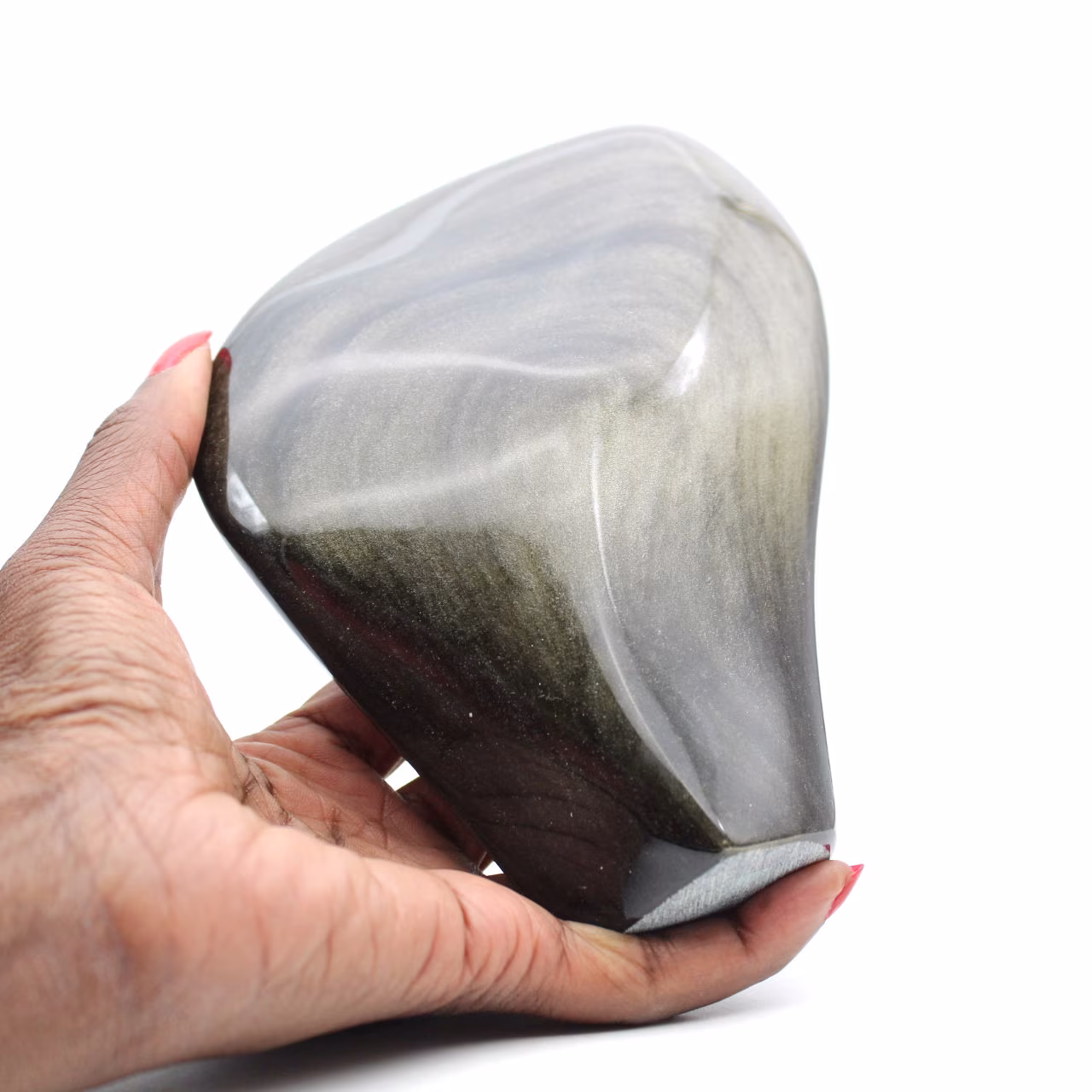Goldener Obsidianstein aus Mexiko