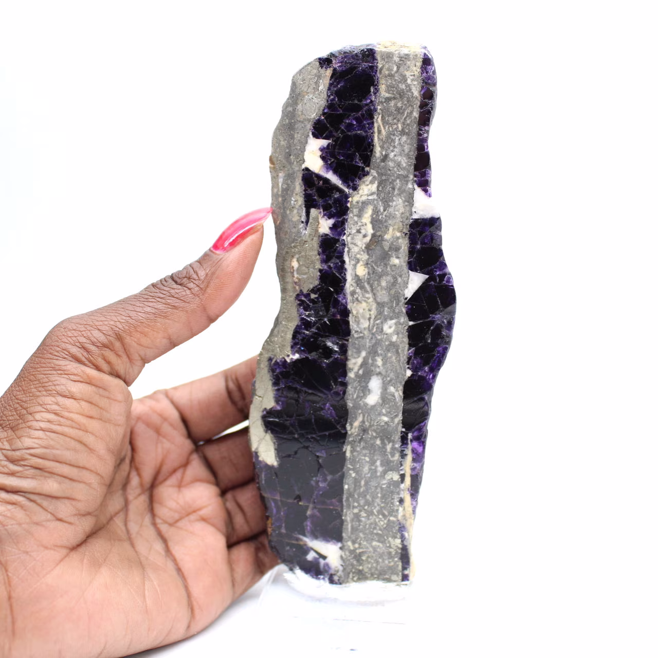 Fluorit-Pyrit-Scheibe für Mineralien-Sammlung