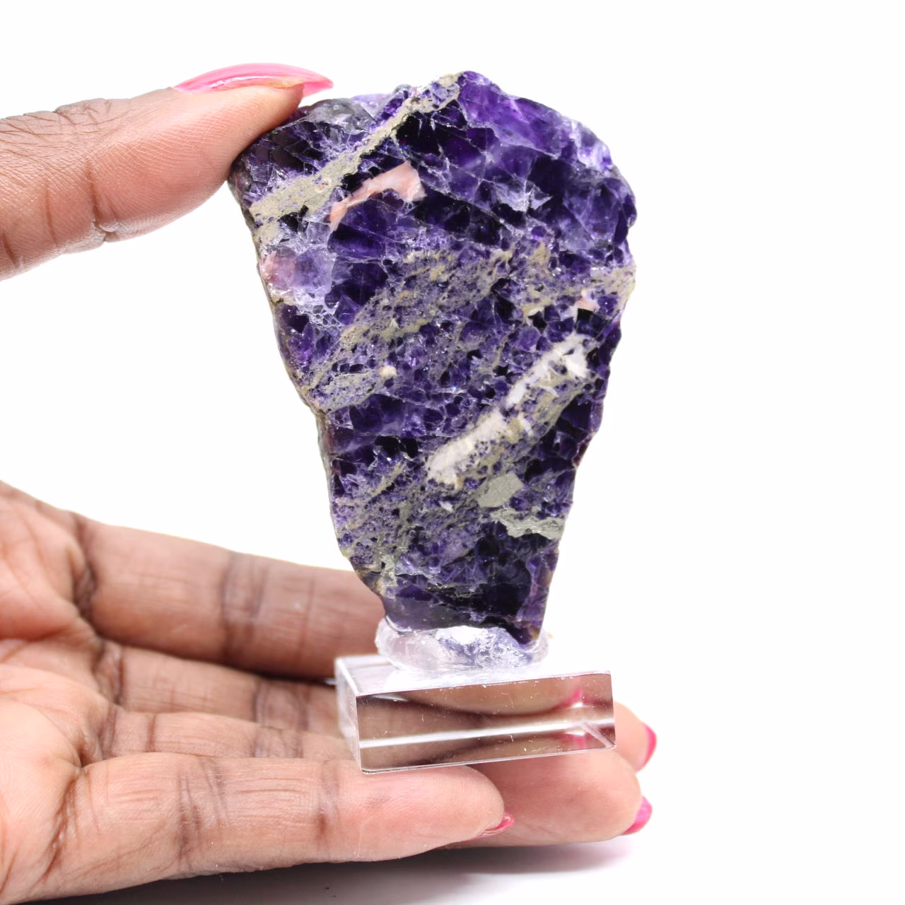 Fluorit-Pyrit-Scheibe für Mineralien-Sammlung